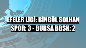 Efeler Ligi: Bingöl Solhan Spor: 3 - Bursa BBSK: 2