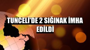 Tunceli'de 2 sığınak imha edildi