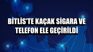 Bitlis'te kaçak sigara ve telefon ele geçirildi
