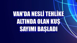 Van'da nesli tehlike altında olan kuş sayımı başladı