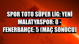 Spor Toto Süper Lig: Yeni Malatyaspor: 0 - Fenerbahçe: 5 (Maç sonucu)