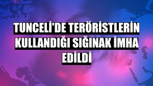 Tunceli'de teröristlerin kullandığı sığınak imha edildi