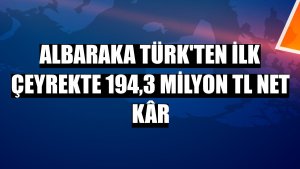 Albaraka Türk'ten ilk çeyrekte 194,3 milyon TL net kâr