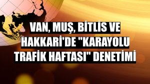 Van, Muş, Bitlis ve Hakkari'de 'Karayolu Trafik Haftası' denetimi
