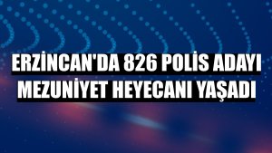 Erzincan'da 826 polis adayı mezuniyet heyecanı yaşadı