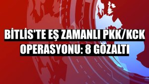 Bitlis'te eş zamanlı PKK/KCK operasyonu: 8 gözaltı