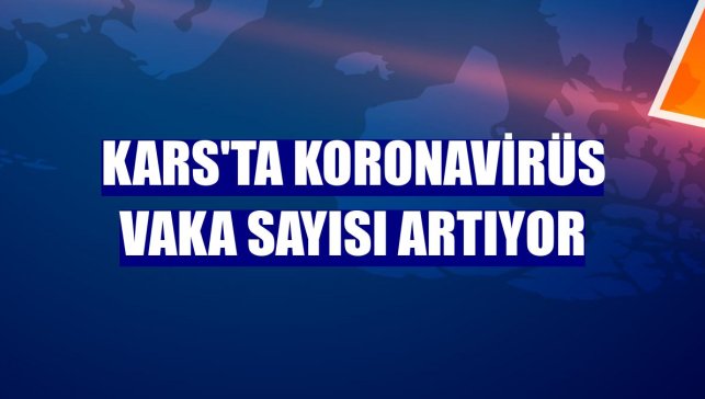 Kars'ta koronavirüs vaka sayısı artıyor