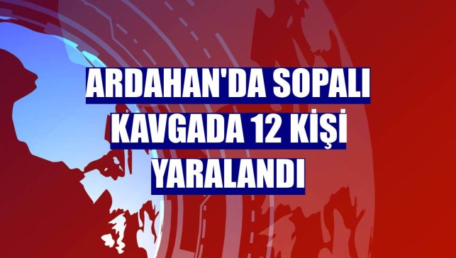 Ardahan'da sopalı kavgada 12 kişi yaralandı