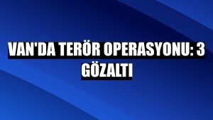 Van'da terör operasyonu: 3 gözaltı
