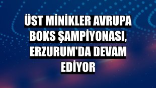 Üst Minikler Avrupa Boks Şampiyonası, Erzurum'da devam ediyor
