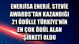 Enerjisa Enerji, Stevie Awards'tan kazandığı 21 ödülle Türkiye'nin en çok ödül alan şirketi oldu