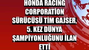 Honda Racing Corporation sürücüsü Tim Gajser, 5. kez dünya şampiyonluğunu ilan etti