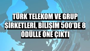 Türk Telekom ve grup şirketleri, Bilişim 500'de 8 ödülle öne çıktı