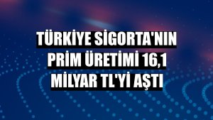 Türkiye Sigorta'nın prim üretimi 16,1 milyar TL'yi aştı