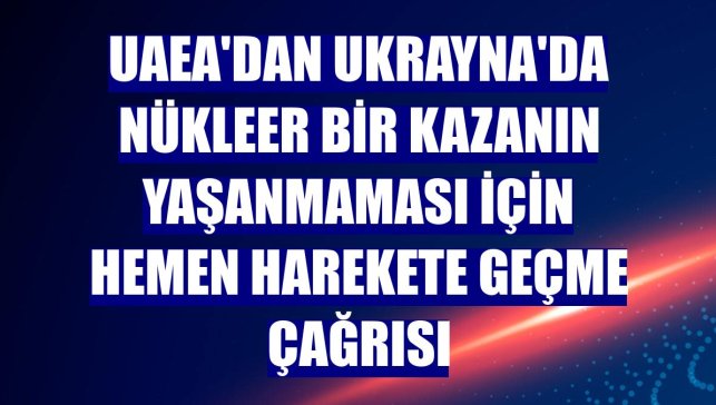 UAEA'dan Ukrayna'da nükleer bir kazanın yaşanmaması için hemen harekete geçme çağrısı