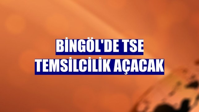 Bingöl'de TSE temsilcilik açacak