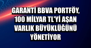 Garanti BBVA Portföy, 100 milyar TL'yi aşan varlık büyüklüğünü yönetiyor