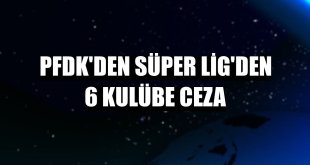 PFDK'den Süper Lig'den 6 kulübe ceza