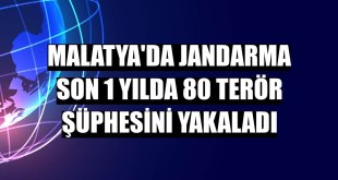 Malatya'da jandarma son 1 yılda 80 terör şüphesini yakaladı