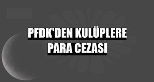 PFDK'den kulüplere para cezası