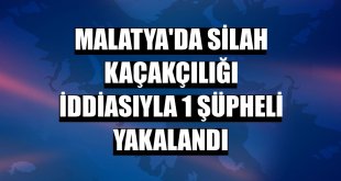 Malatya'da silah kaçakçılığı iddiasıyla 1 şüpheli yakalandı