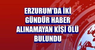 Erzurum'da iki gündür haber alınamayan kişi ölü bulundu