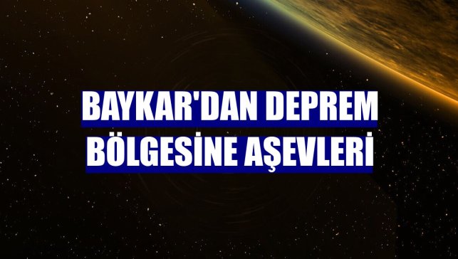 Baykar'dan deprem bölgesine aşevleri