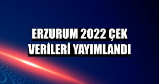 Erzurum 2022 çek verileri yayımlandı