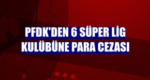 PFDK'den 6 Süper Lig kulübüne para cezası