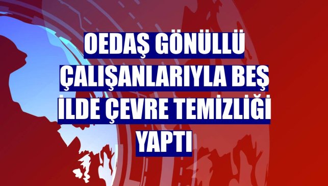 OEDAŞ gönüllü çalışanlarıyla beş ilde çevre temizliği yaptı