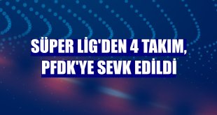 Süper Lig'den 4 takım, PFDK'ye sevk edildi