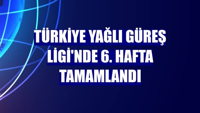 Türkiye Yağlı Güreş Ligi'nde 6. hafta tamamlandı
