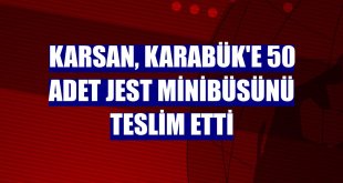 Karsan, Karabük'e 50 adet Jest minibüsünü teslim etti