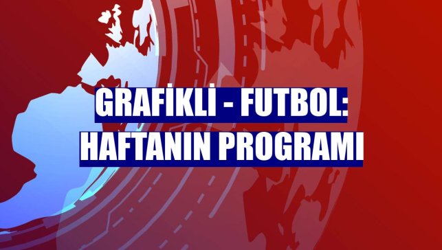 GRAFİKLİ - Futbol: Haftanın programı