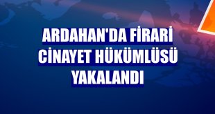 Ardahan'da firari cinayet hükümlüsü yakalandı