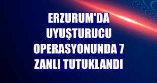 Erzurum'da uyuşturucu operasyonunda 7 zanlı tutuklandı