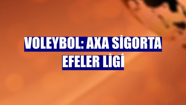 Voleybol: AXA Sigorta Efeler Ligi