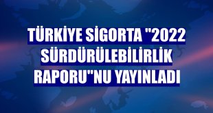 Türkiye Sigorta '2022 Sürdürülebilirlik Raporu'nu yayınladı