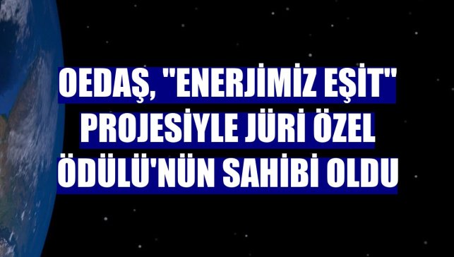 OEDAŞ, "Enerjimiz Eşit" projesiyle Jüri Özel Ödülü'nün sahibi oldu