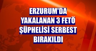Erzurum'da yakalanan 3 FETÖ şüphelisi serbest bırakıldı