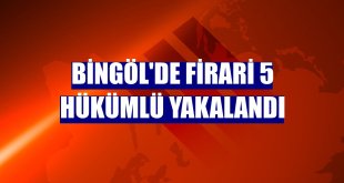 Bingöl'de firari 5 hükümlü yakalandı