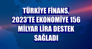 Türkiye Finans, 2023'te ekonomiye 156 milyar lira destek sağladı