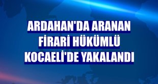 Ardahan'da aranan firari hükümlü Kocaeli'de yakalandı