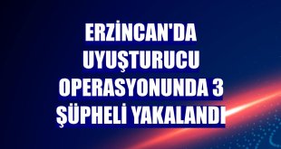 Erzincan'da uyuşturucu operasyonunda 3 şüpheli yakalandı