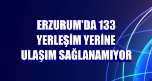 Erzurum'da 133 yerleşim yerine ulaşım sağlanamıyor