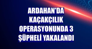 Ardahan'da kaçakçılık operasyonunda 3 şüpheli yakalandı