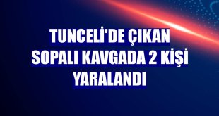 Tunceli'de çıkan sopalı kavgada 2 kişi yaralandı
