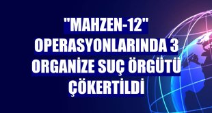 'Mahzen-12' operasyonlarında 3 organize suç örgütü çökertildi