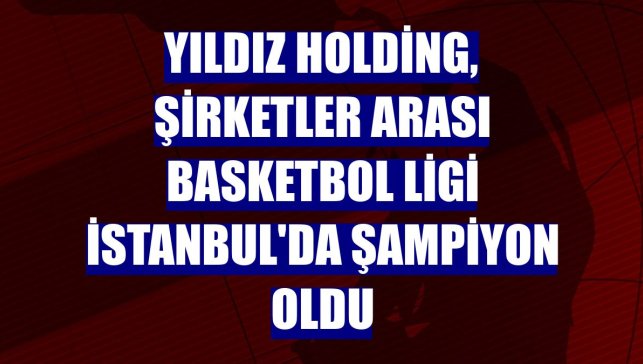 Yıldız Holding, Şirketler Arası Basketbol Ligi İstanbul'da şampiyon oldu