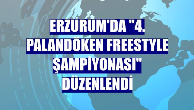 Erzurum'da "4. Palandöken Freestyle Şampiyonası" düzenlendi